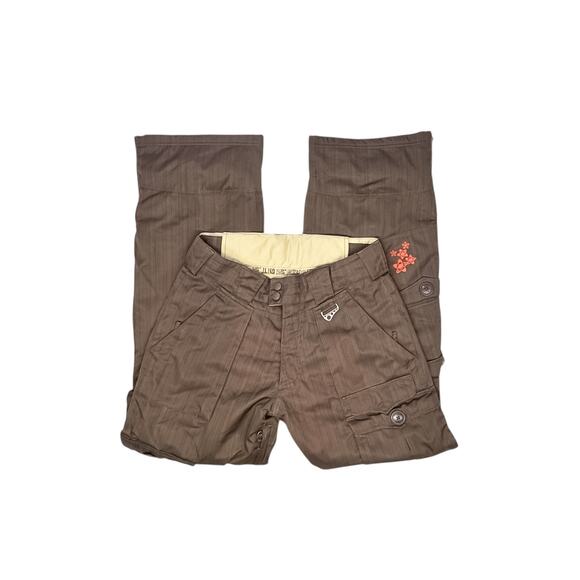 SIMS Women's Brown Insulated Cargo Snow Pants - Size Small - Picture 1 of 7